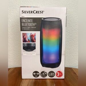 SILVER CREST Basic ENCEINTE BLUETOOTH Portable LED Colored Loud Speaker Sealed